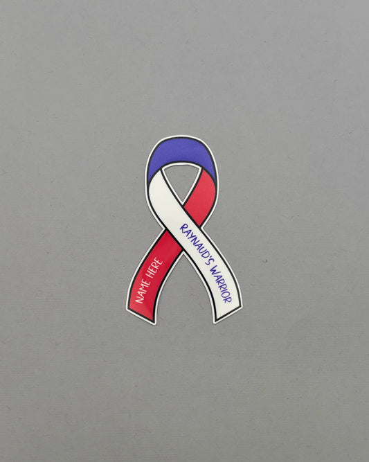 Raynaud's Warrior Custom Ribbon Sticker