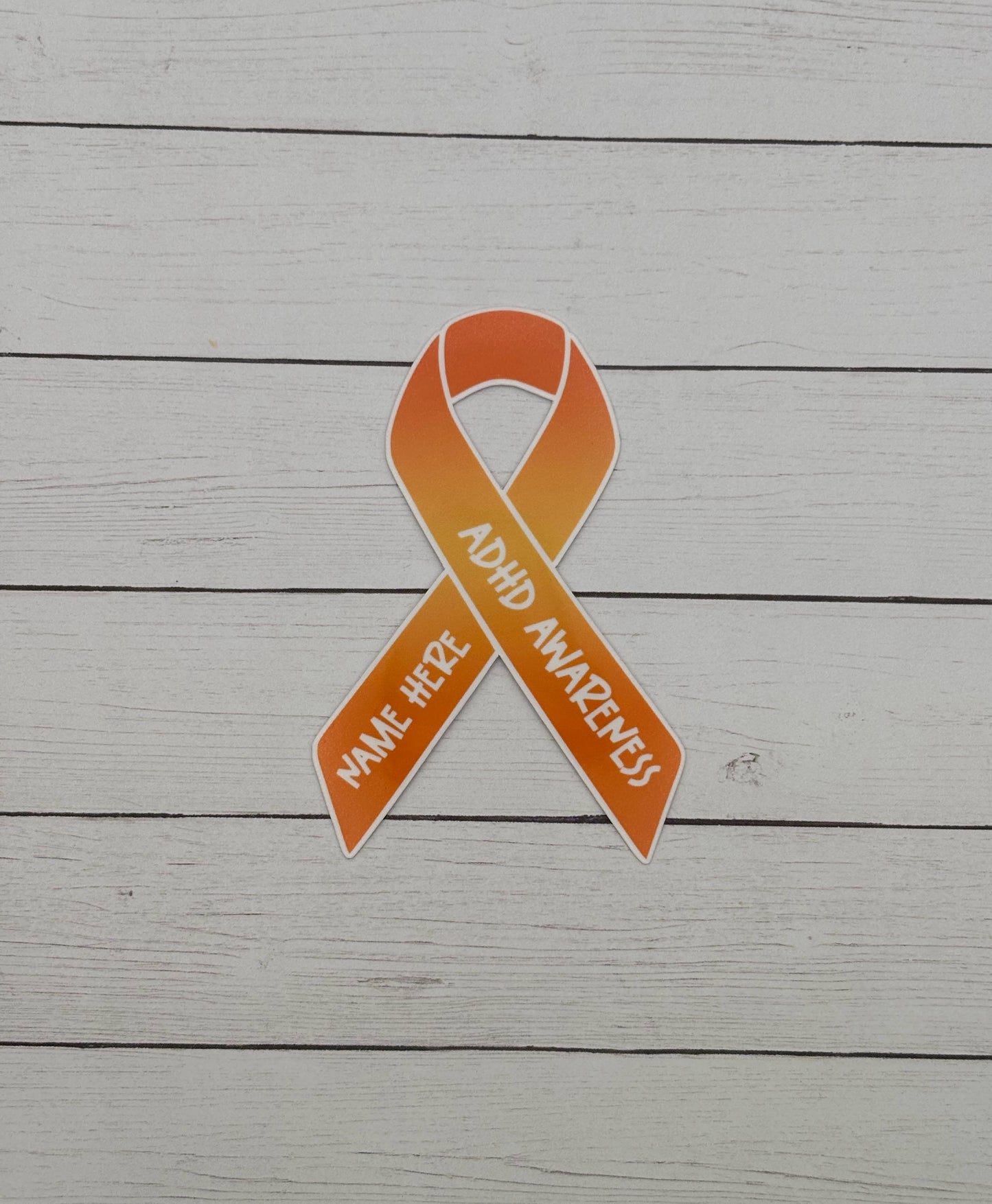 ADHD Awareness Custom Ribbon Sticker