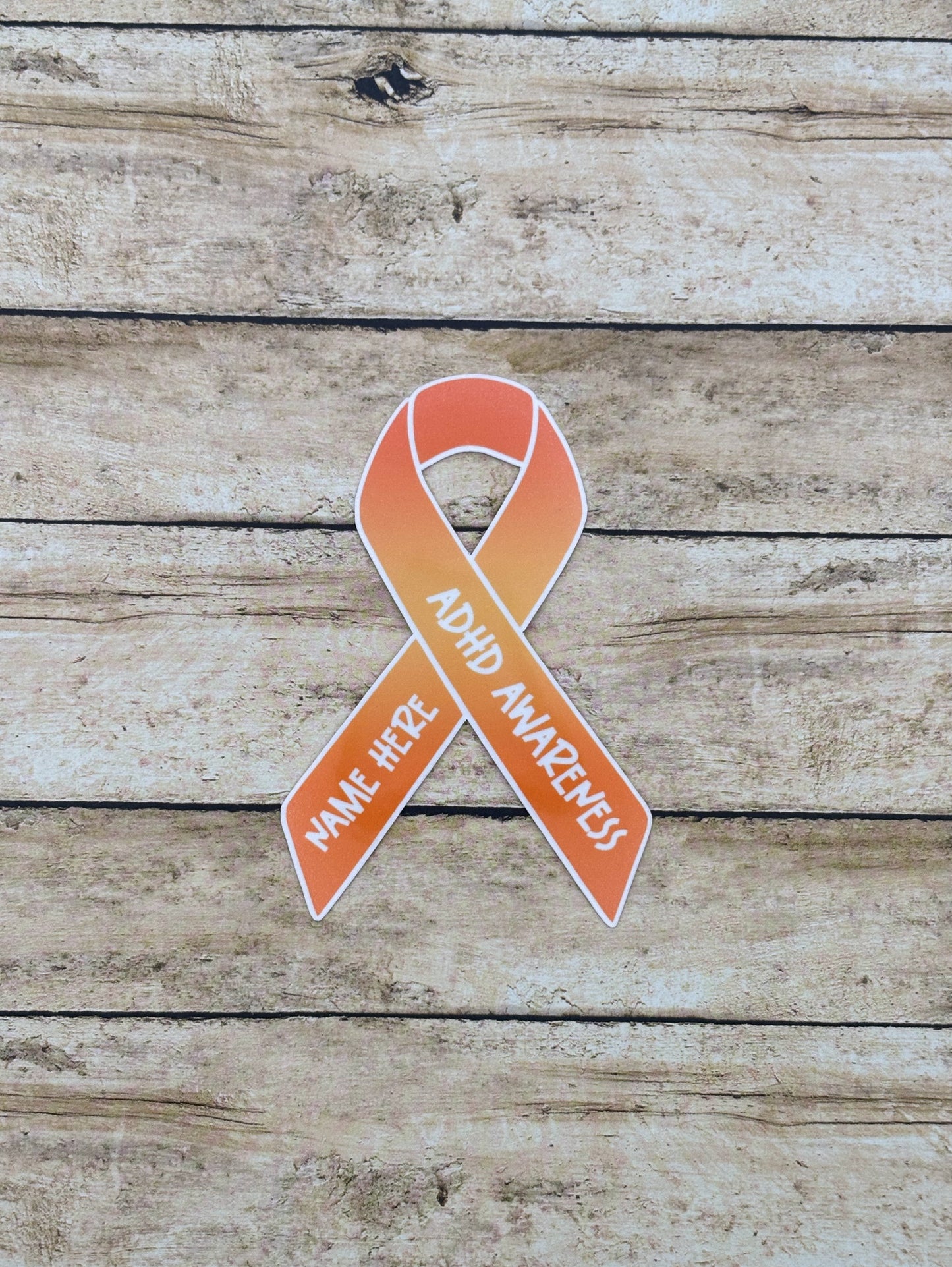 ADHD Awareness Custom Ribbon Sticker
