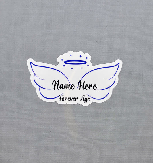 Customizable Overdose Angel Wing Sticker