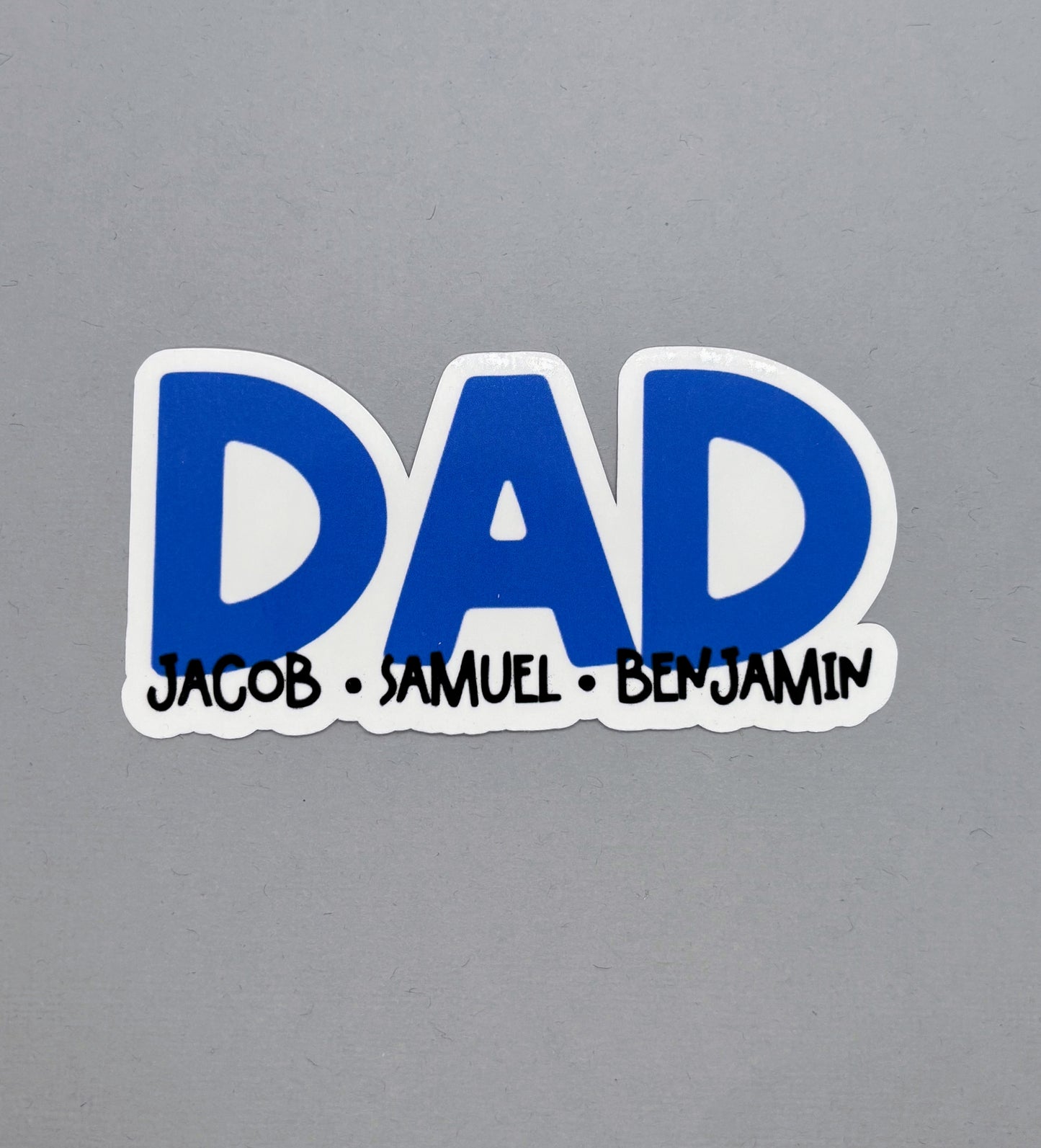 Custom Dad Sticker with Children names