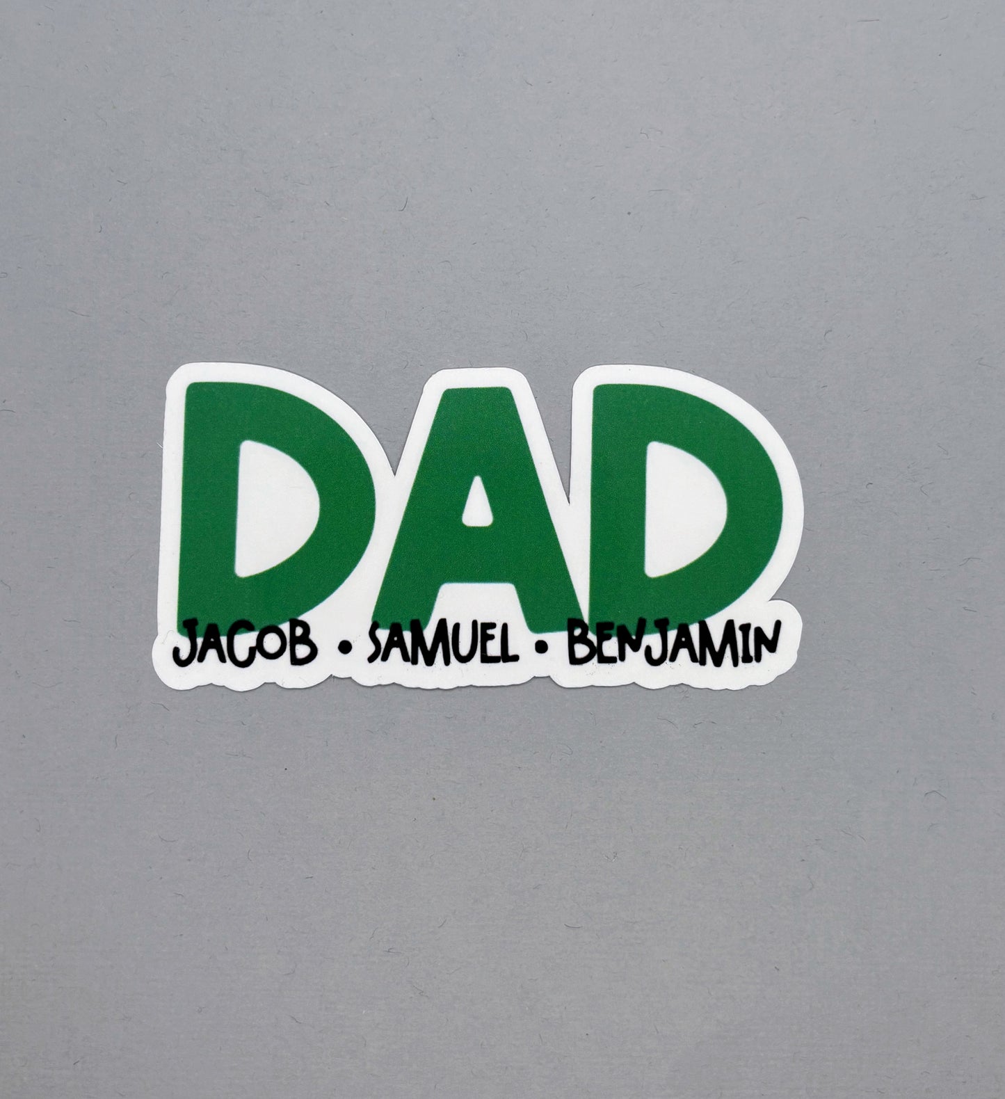 Custom Dad Sticker with Children names