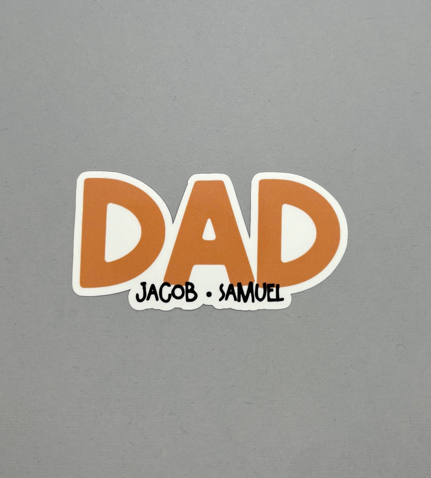 Custom Dad Sticker with Children names