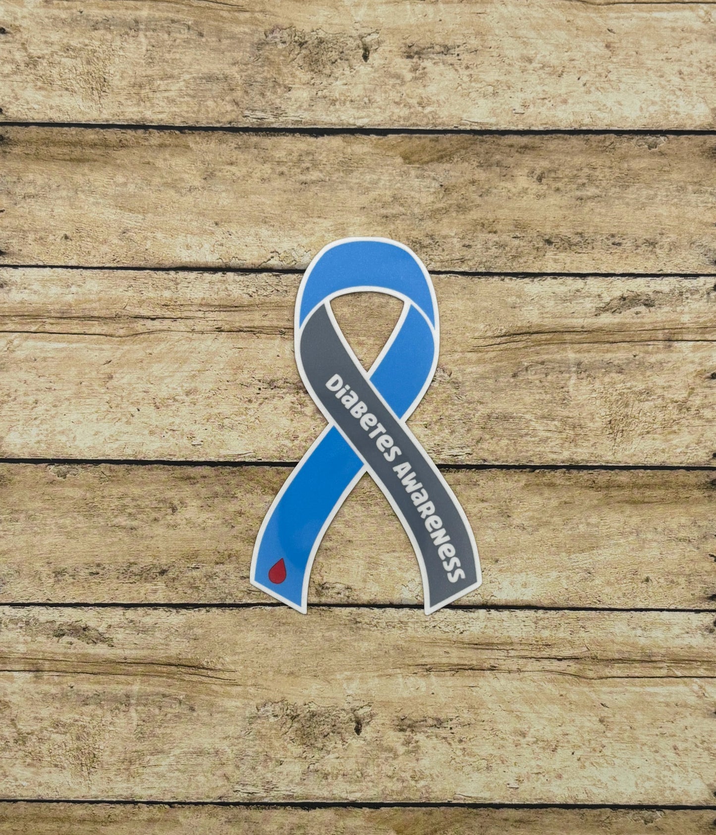 Diabetes Awareness Ribbon Sticker