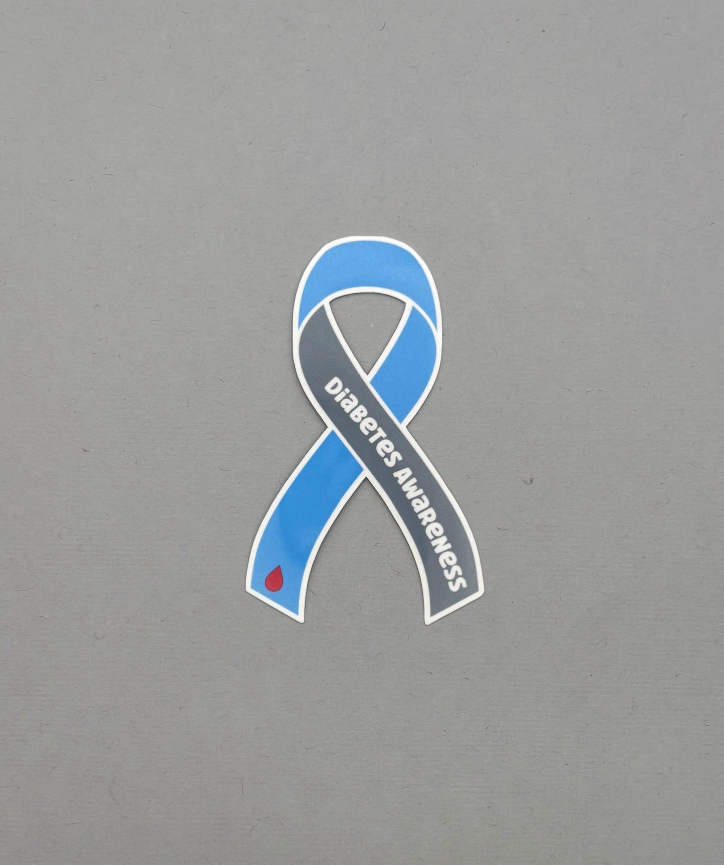 Diabetes Awareness Ribbon Sticker