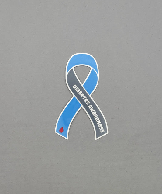 Diabetes Awareness Ribbon Sticker