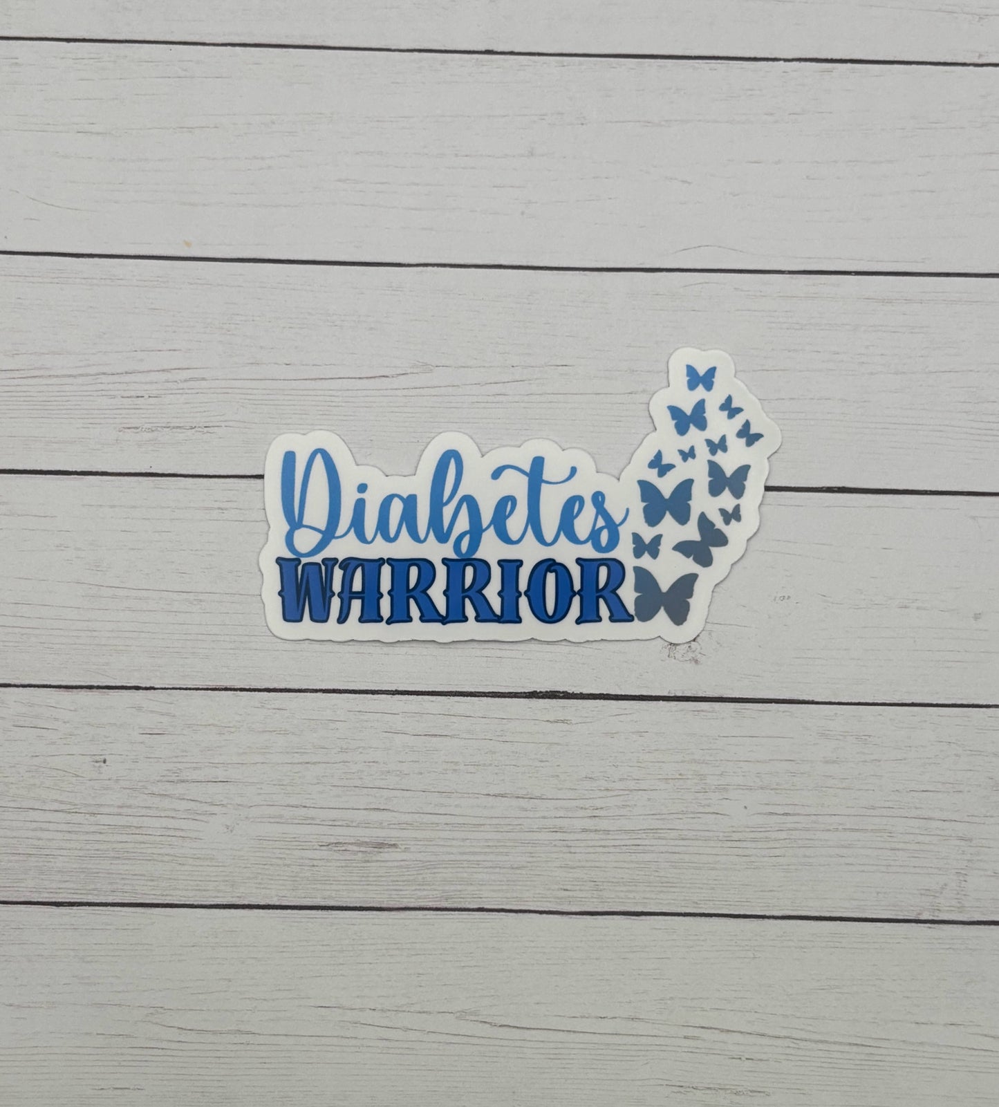 Diabetes Warrior Butterflies Sticker