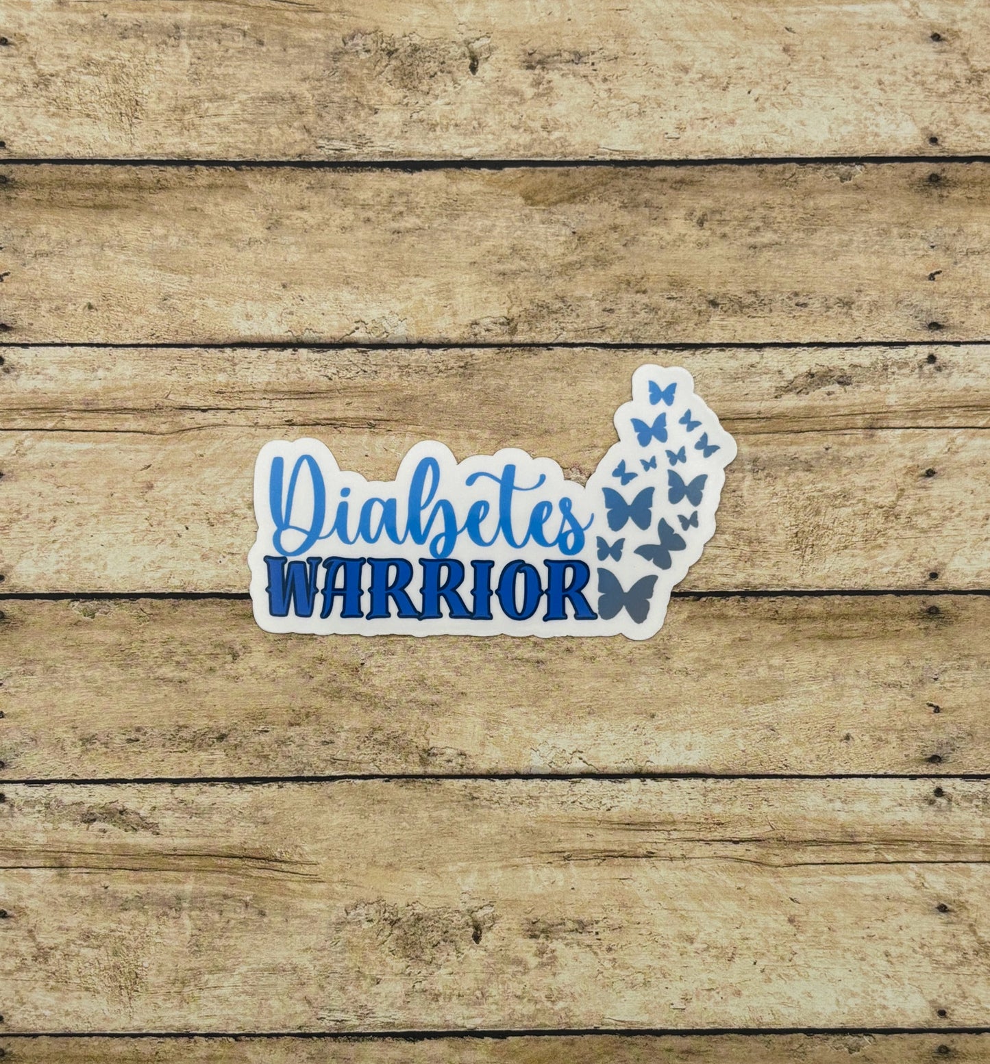 Diabetes Warrior Butterflies Sticker