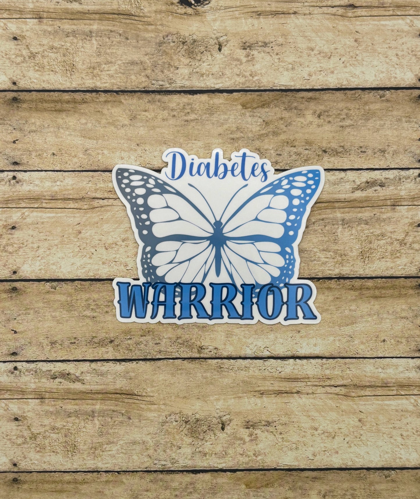 Diabetes Warrior Butterfly Sticker