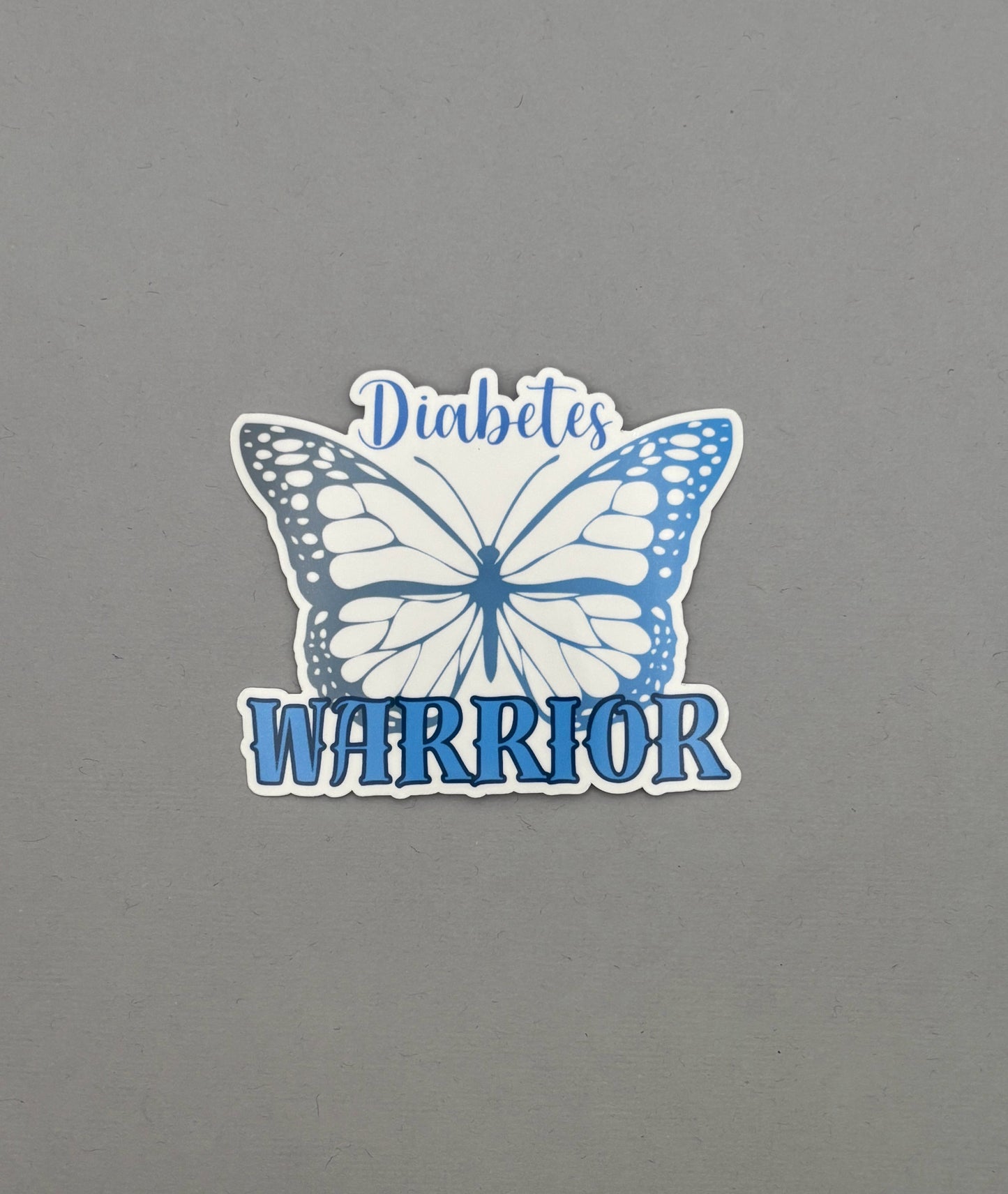 Diabetes Warrior Butterfly Sticker