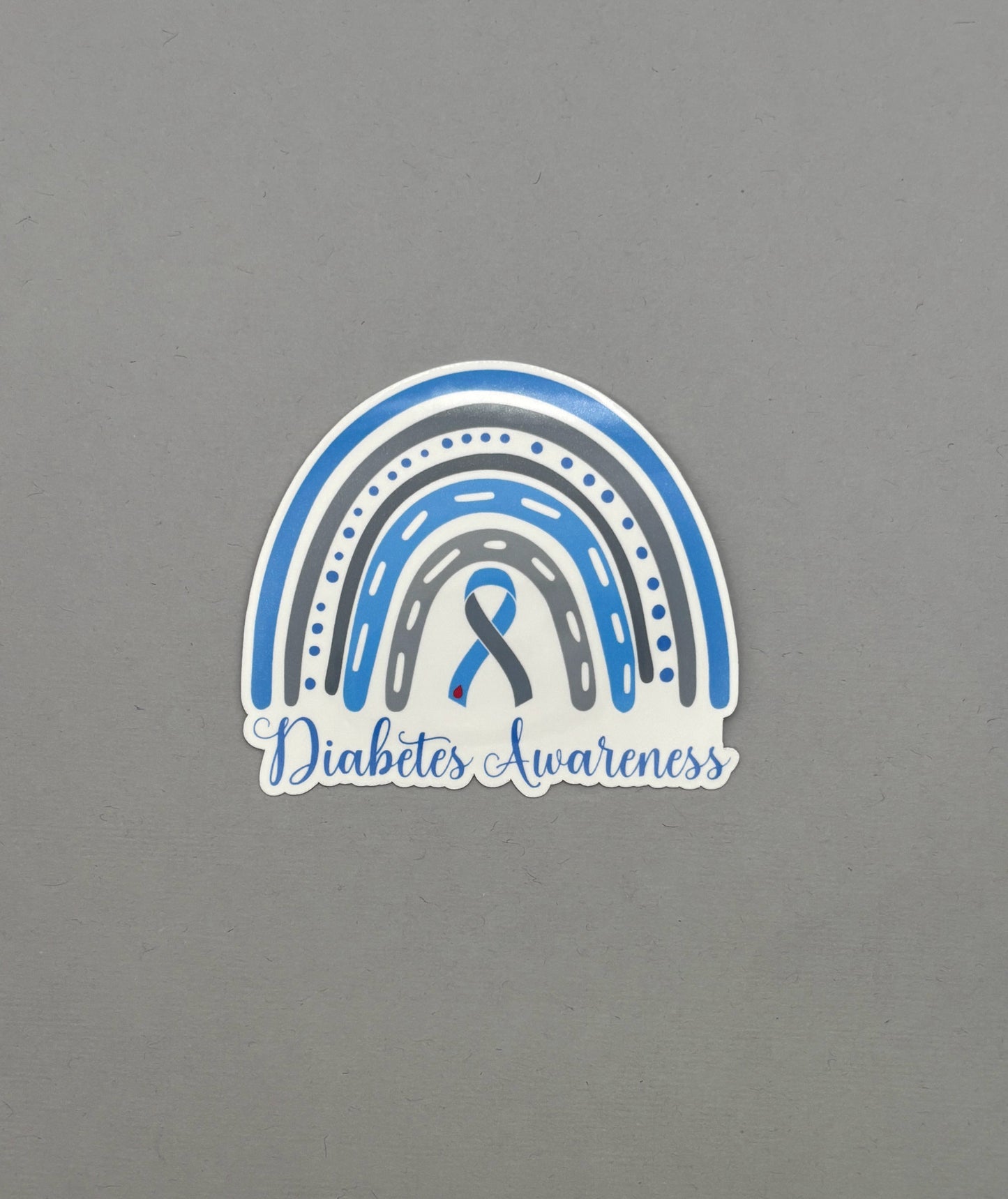 Diabetes Awareness Rainbow Sticker