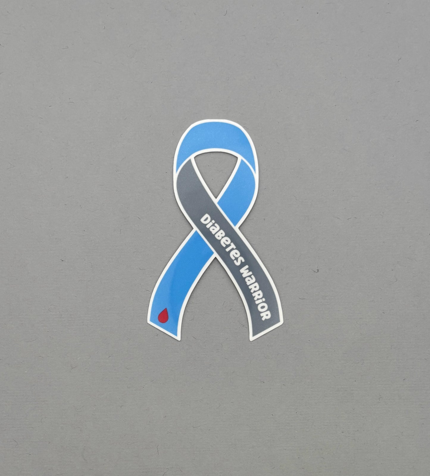 Diabetes Warrior Ribbon Sticker