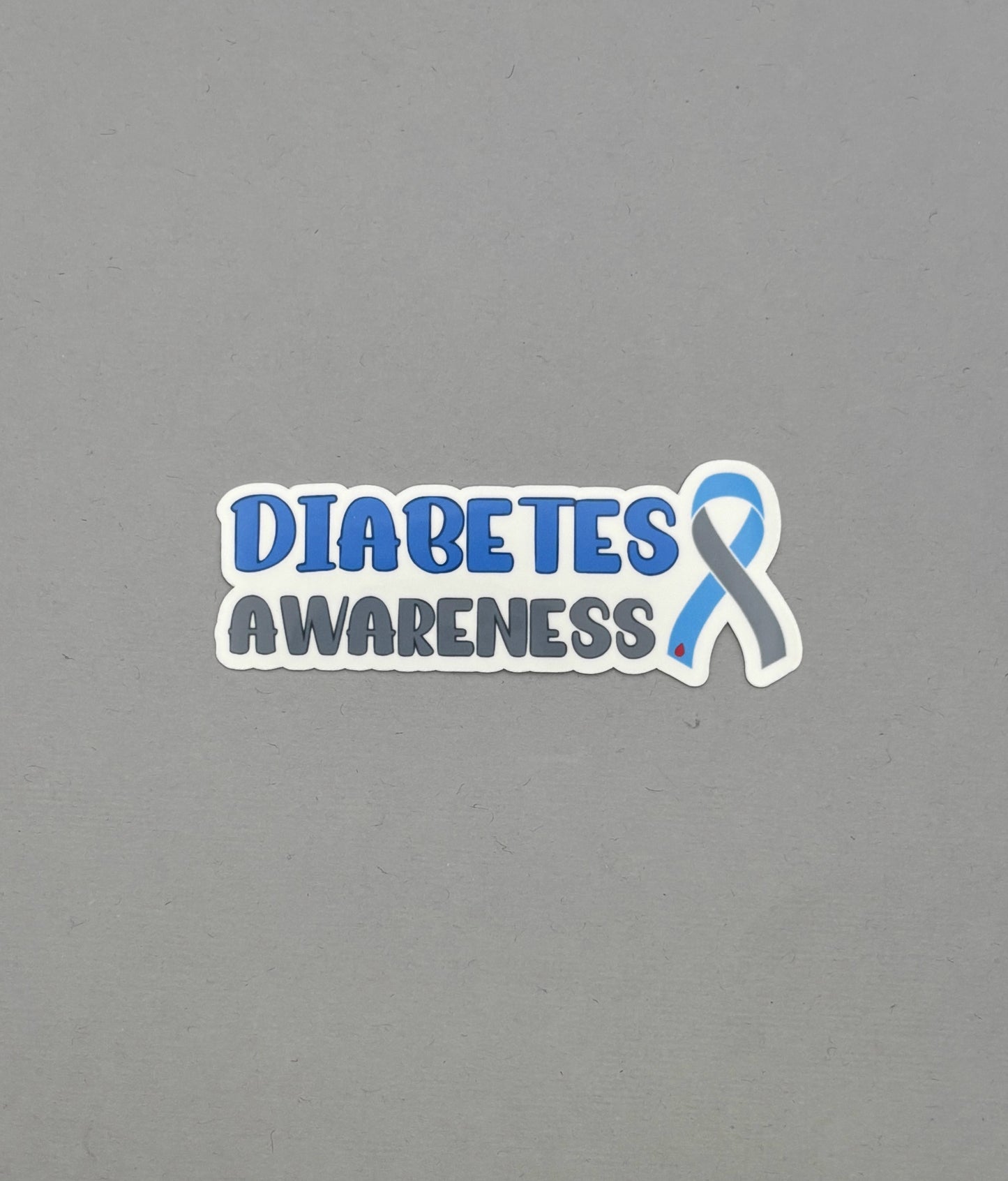 Diabetes Awareness with Ribbon Sticker