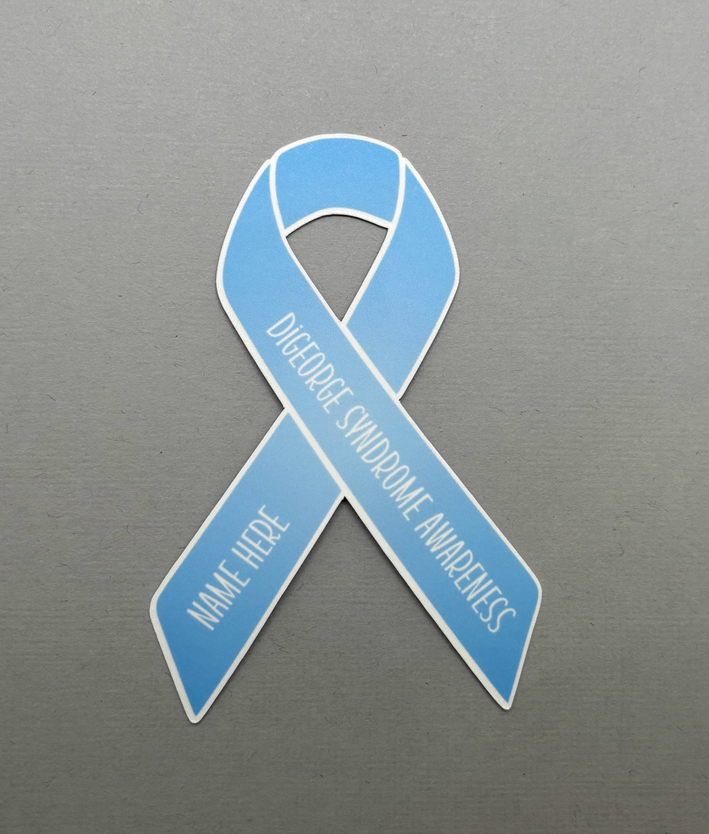 DiGeorge Syndrome Awareness Custom Ribbon Sticker