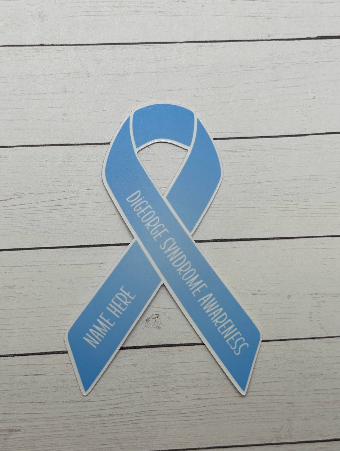 DiGeorge Syndrome Awareness Custom Ribbon Sticker