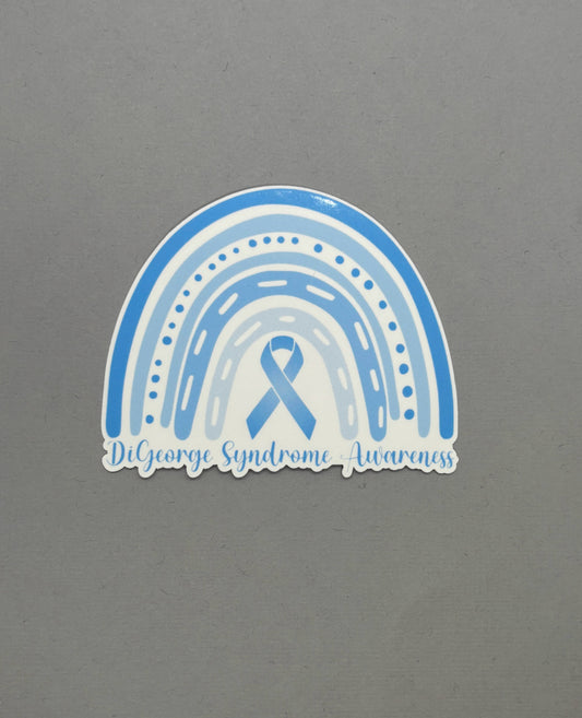 DiGeorge Syndrome Awareness Rainbow Sticker