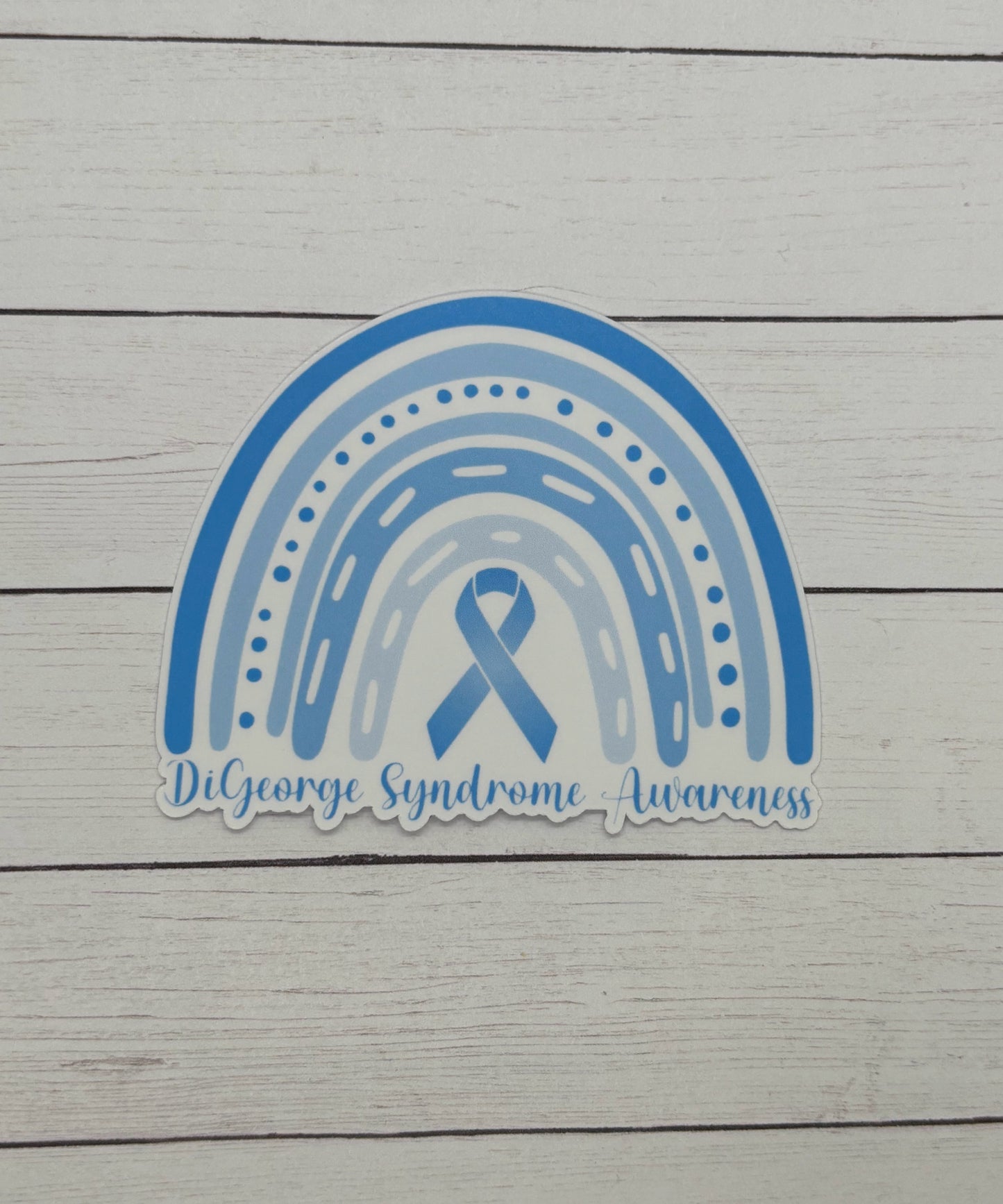 DiGeorge Syndrome Awareness Rainbow Sticker