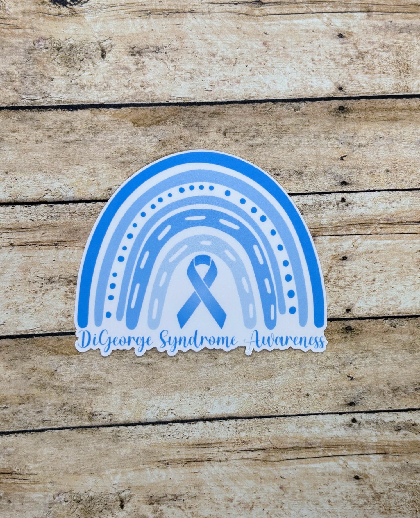 DiGeorge Syndrome Awareness Rainbow Sticker