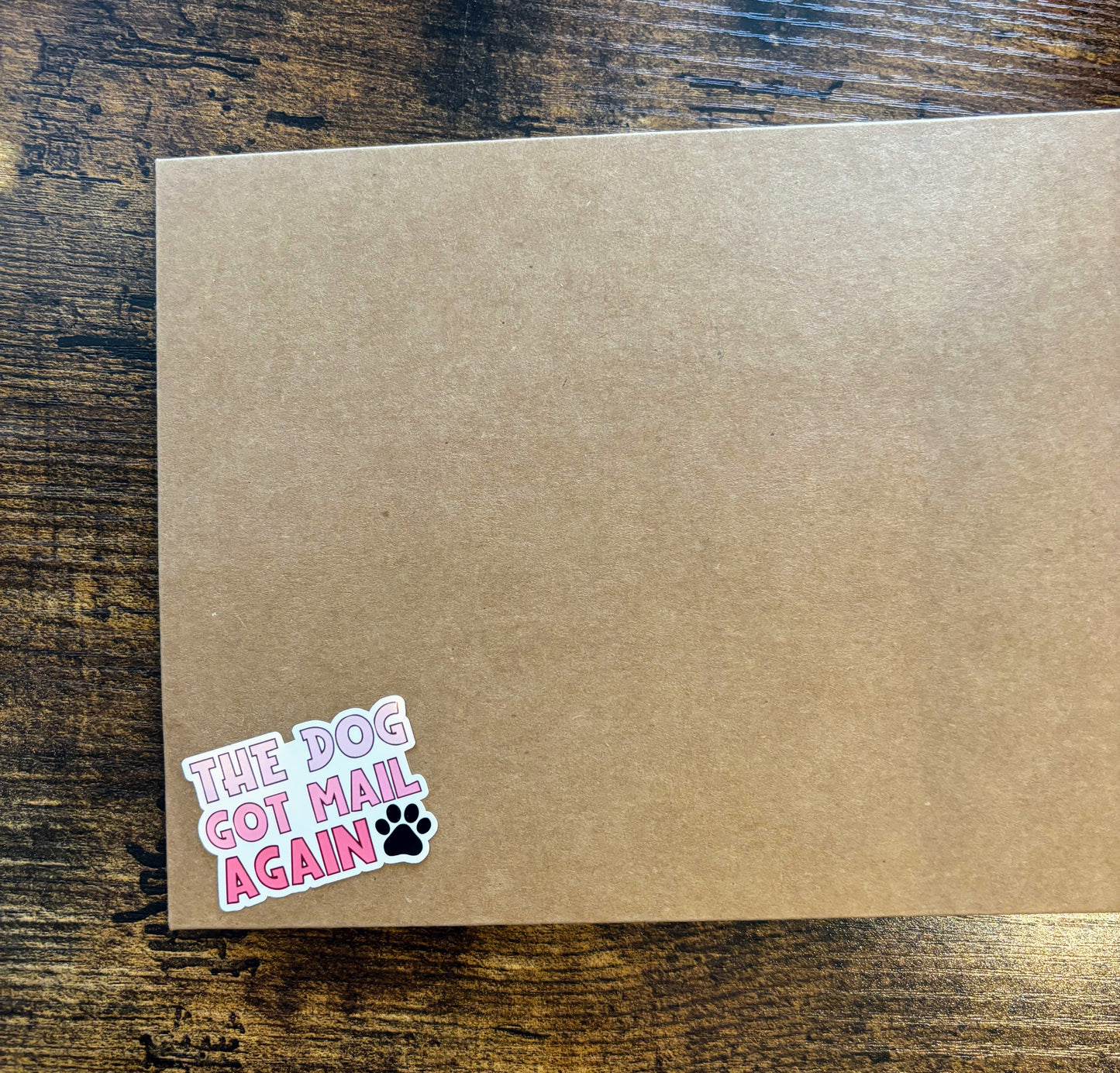 The Dog Got Mail Again - Packaging Stickers - 10 stickers