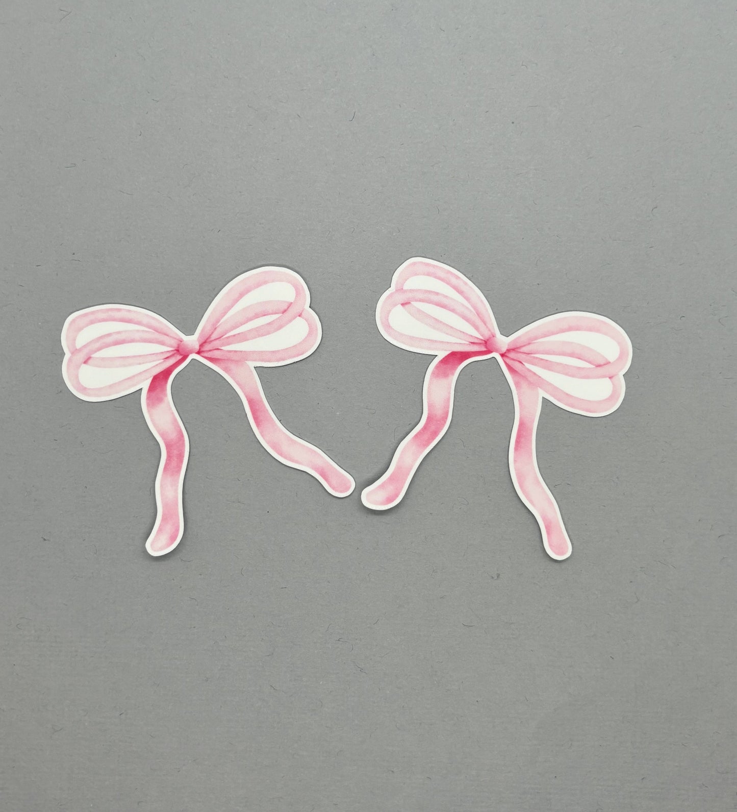 Pink Thin Double Bow Sticker Sets