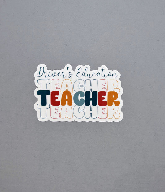 Driver's Education Teacher Sticker