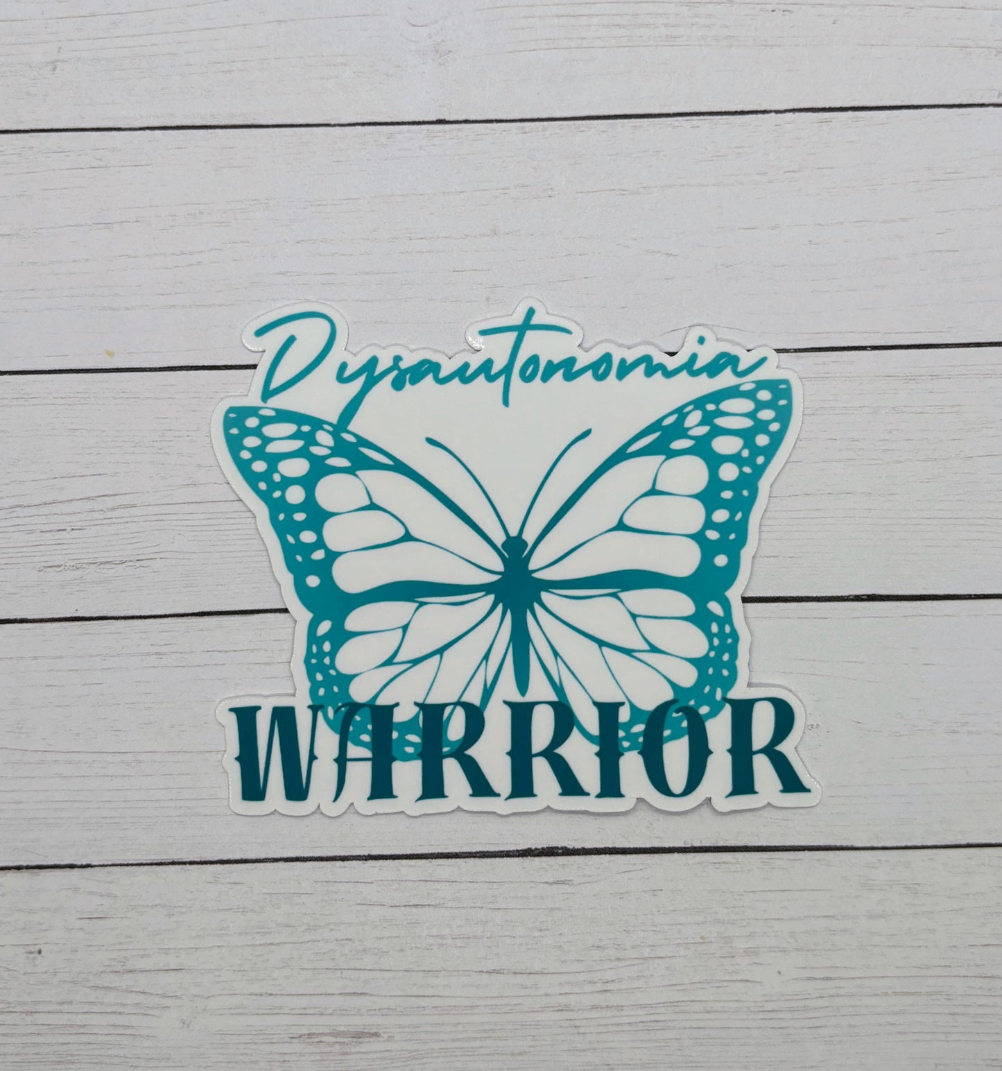 Dysautonomia Warrior Butterfly Sticker