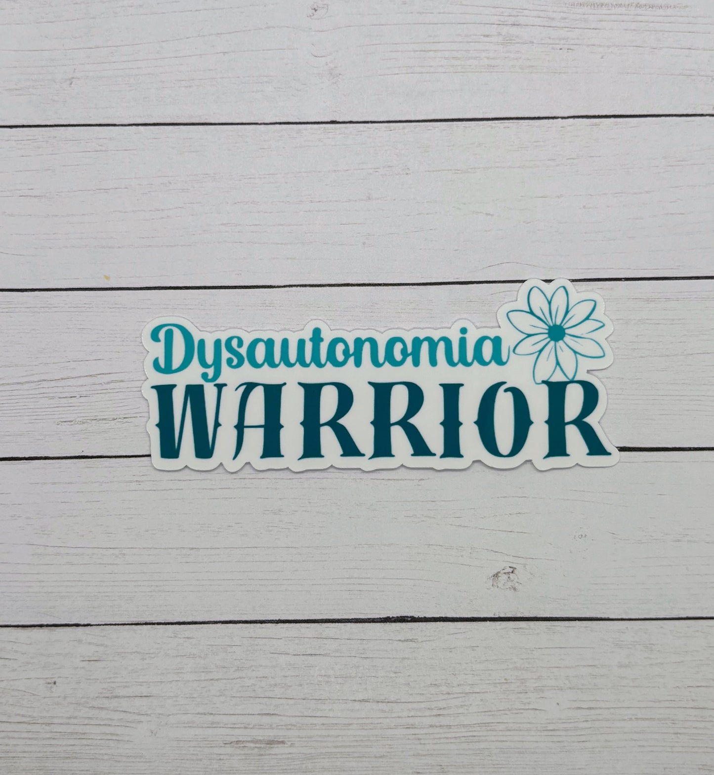 Dysautonomia Warrior Flower Sticker