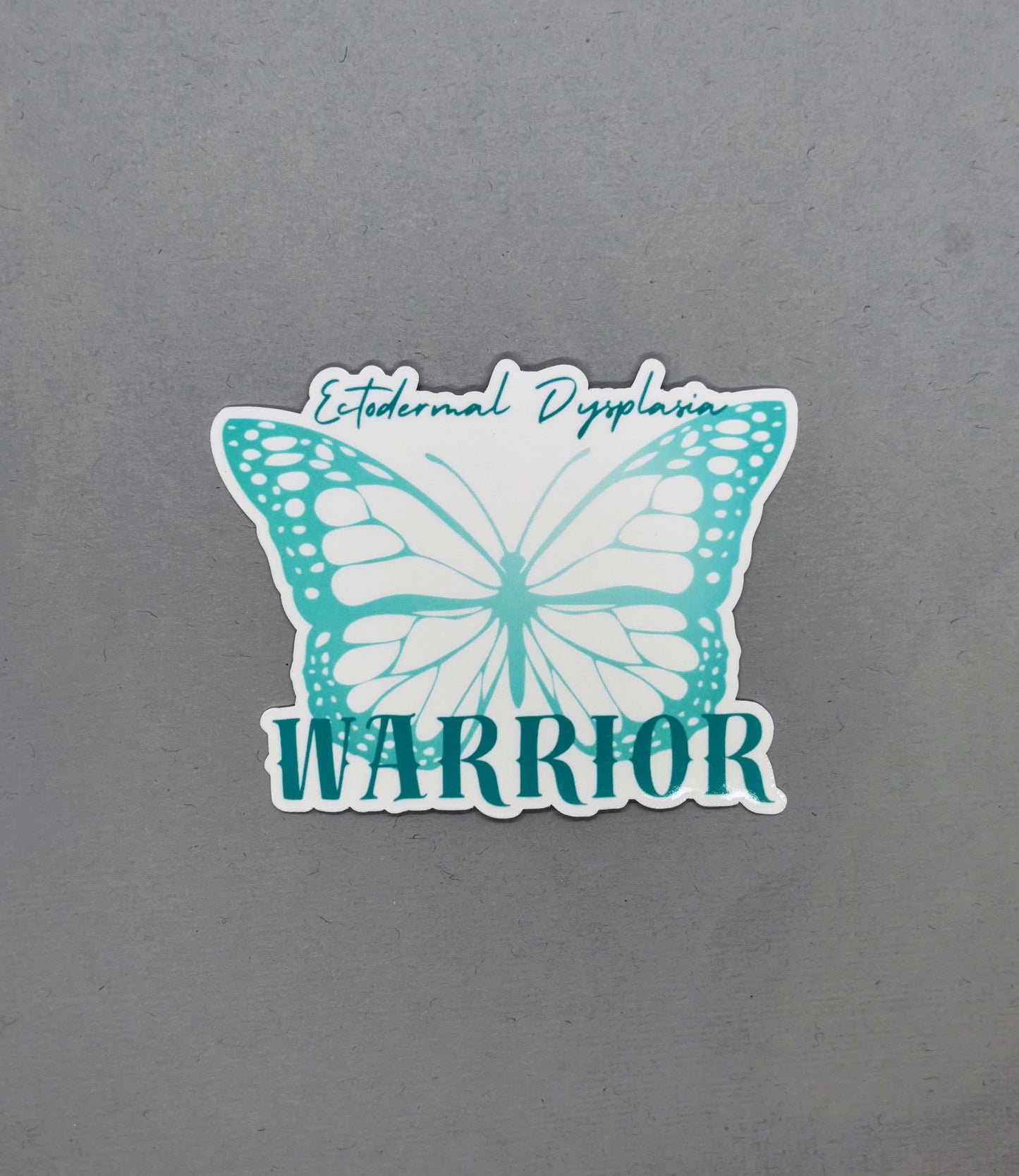 Ectodermal Dysplasia Warrior Butterfly Sticker