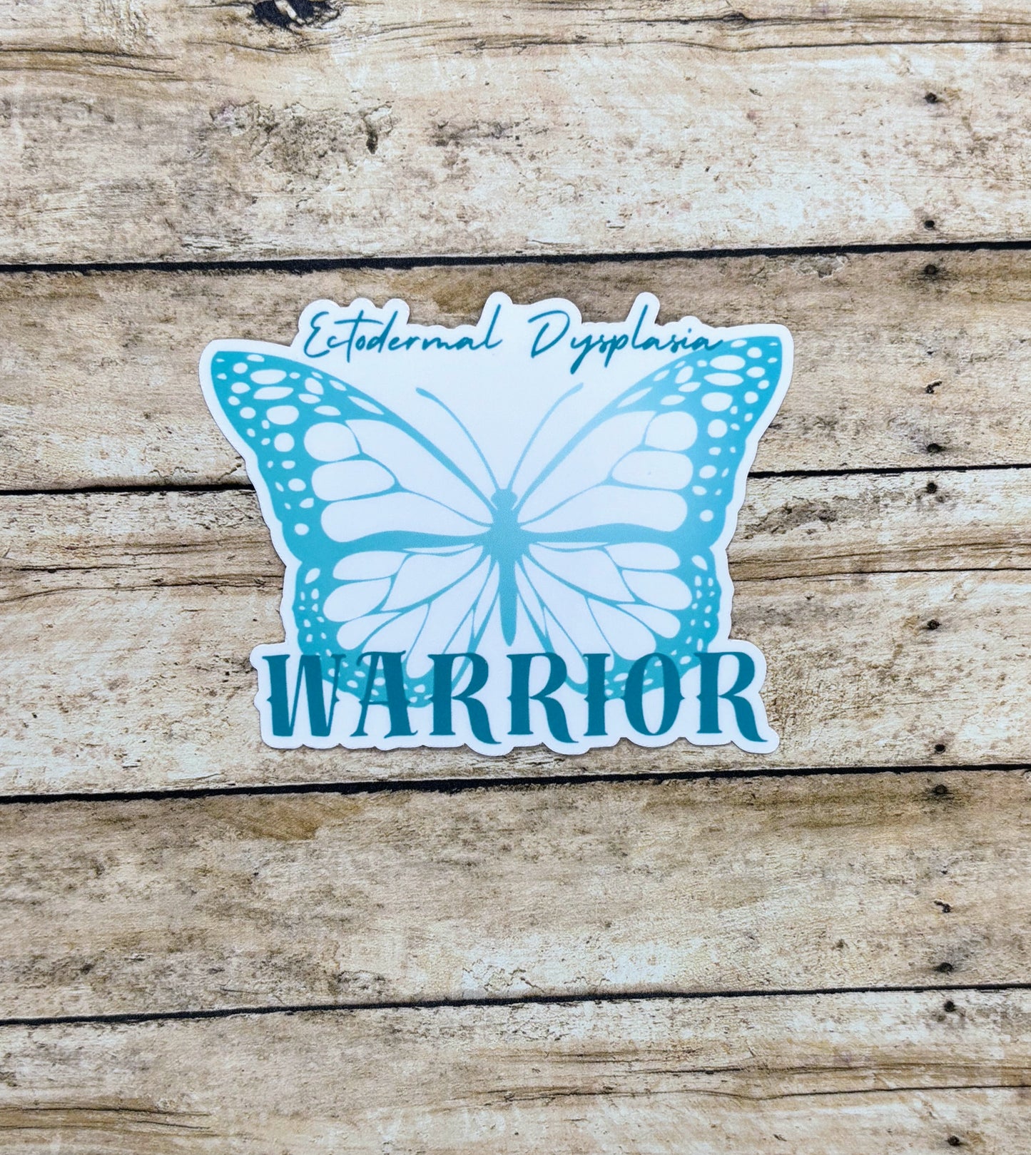 Ectodermal Dysplasia Warrior Butterfly Sticker