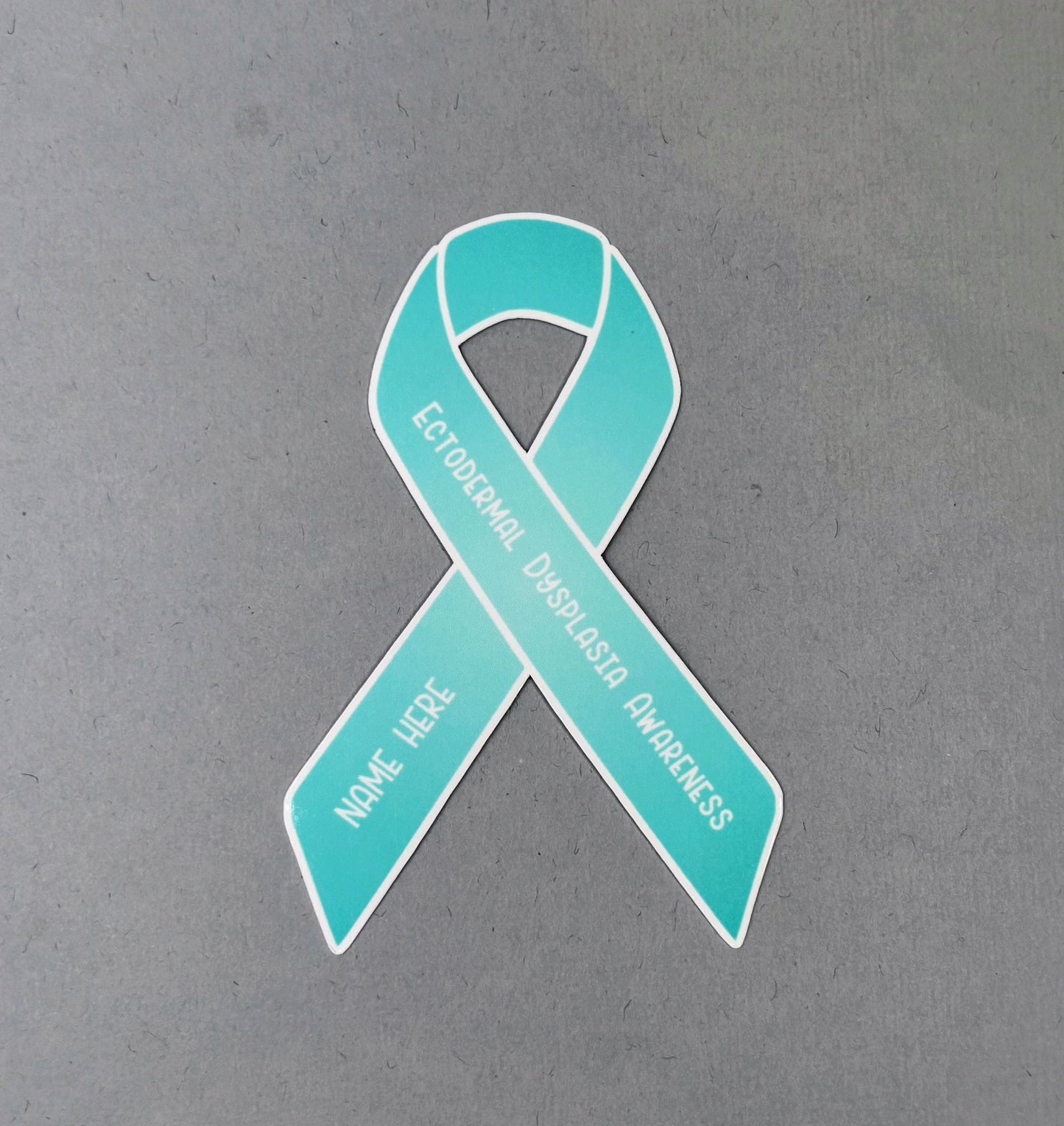 Ectodermal Dysplasia Awareness Custom Ribbon Sticker