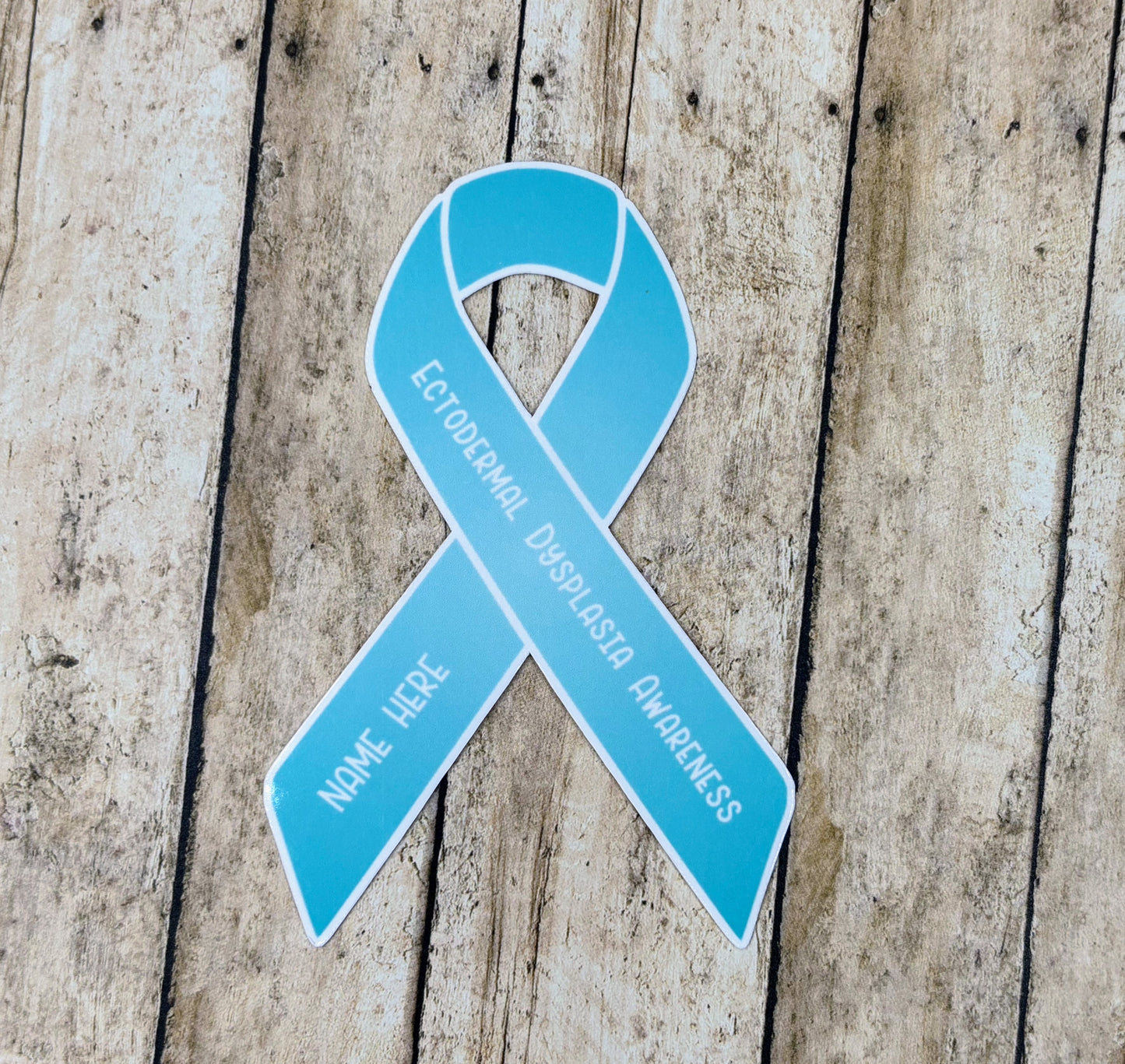 Ectodermal Dysplasia Awareness Custom Ribbon Sticker