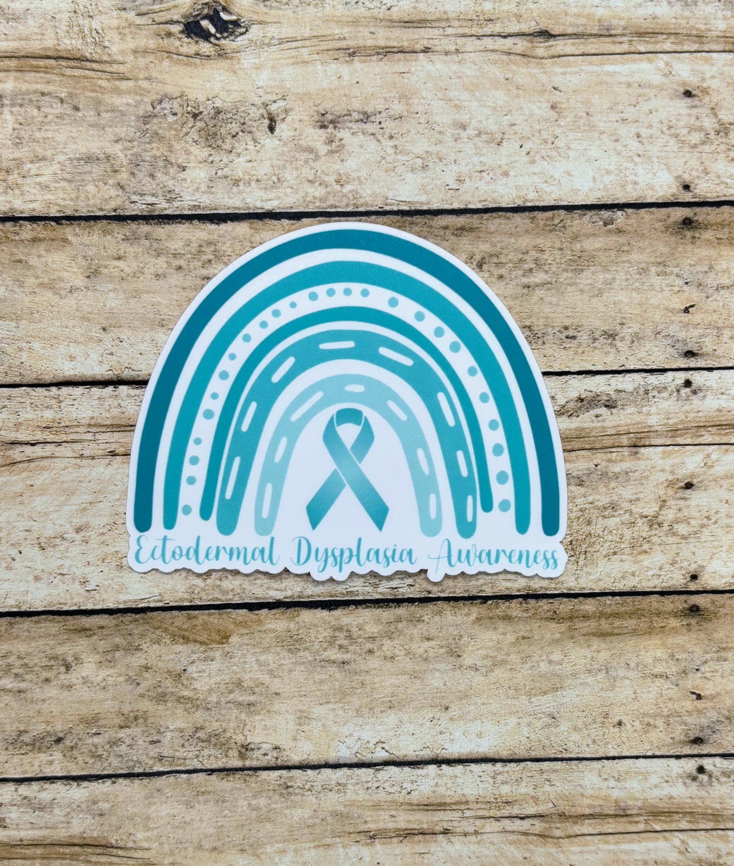 Ectodermal Dysplasia Awareness Rainbow Sticker