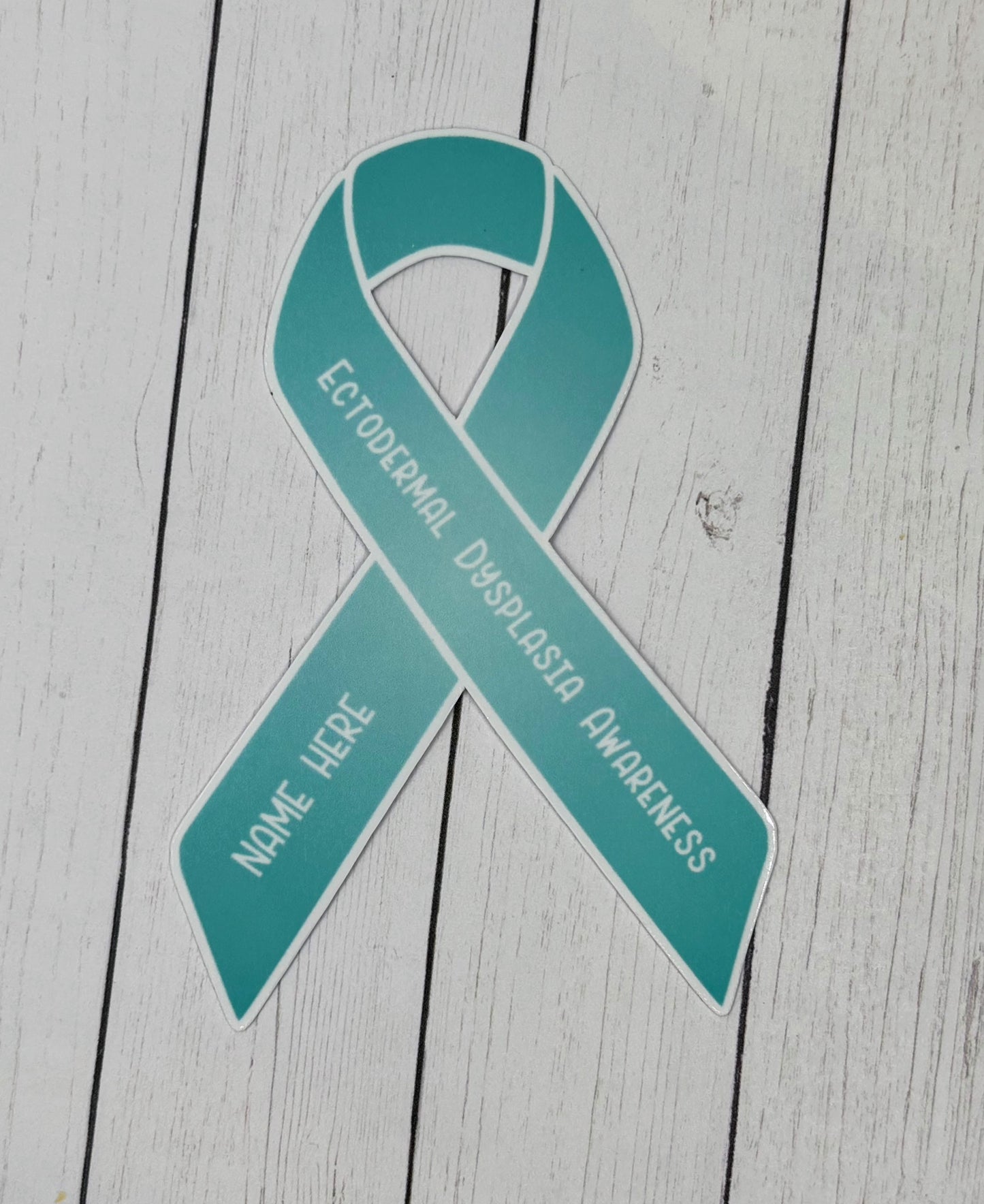 Ectodermal Dysplasia Awareness Custom Ribbon Sticker