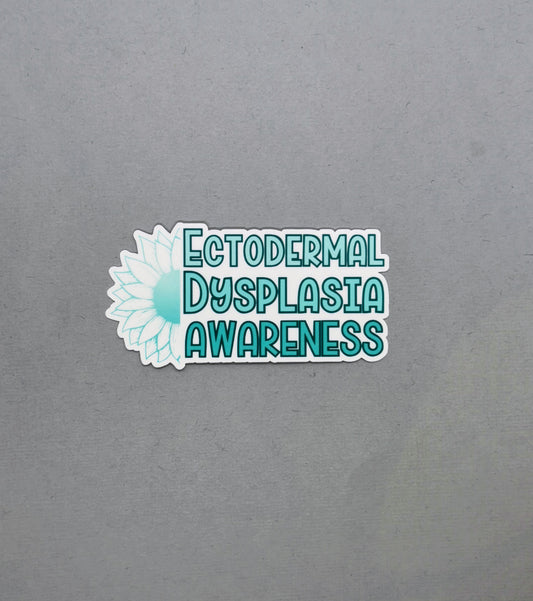 Ectodermal Dysplasia Awareness Sunflower Sticker