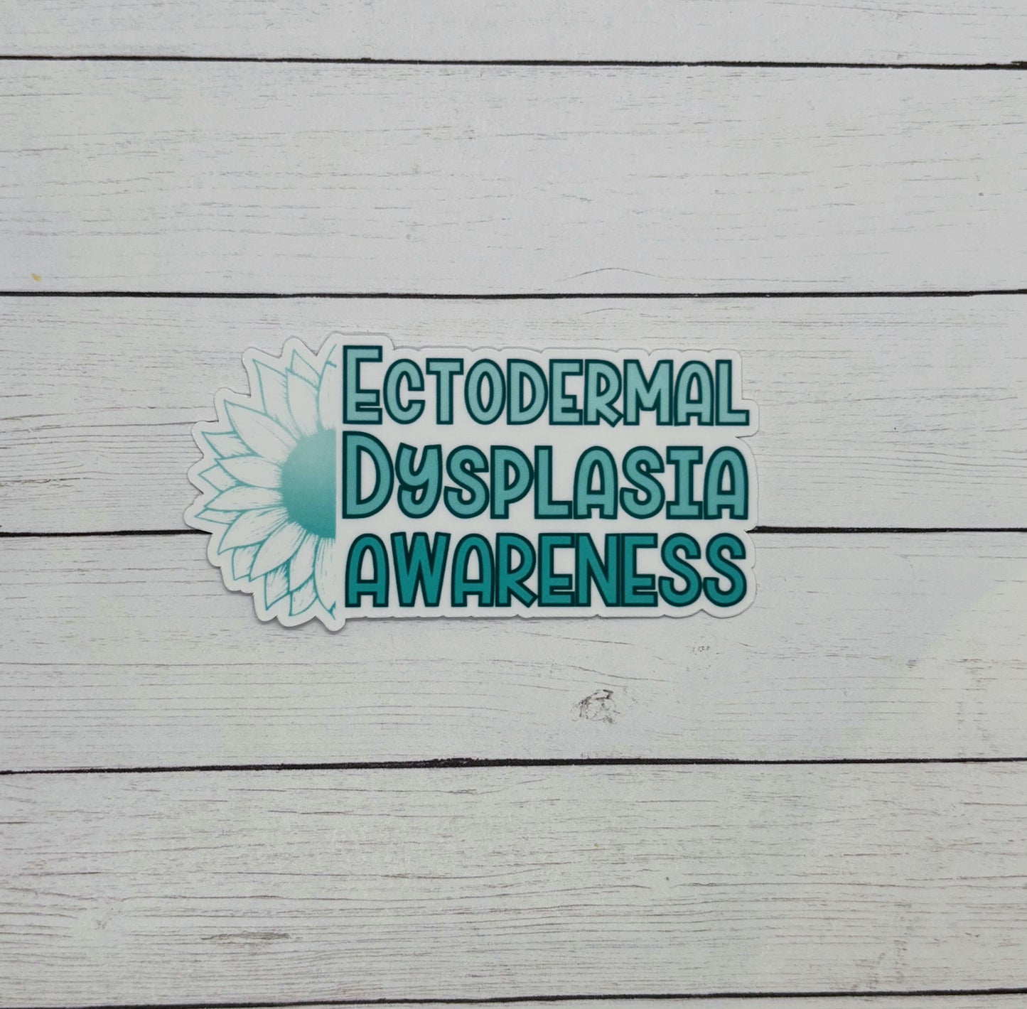 Ectodermal Dysplasia Awareness Sunflower Sticker