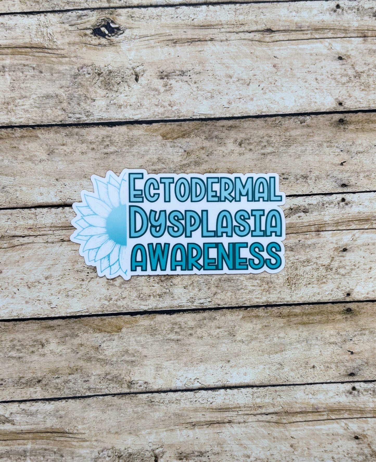 Ectodermal Dysplasia Awareness Sunflower Sticker