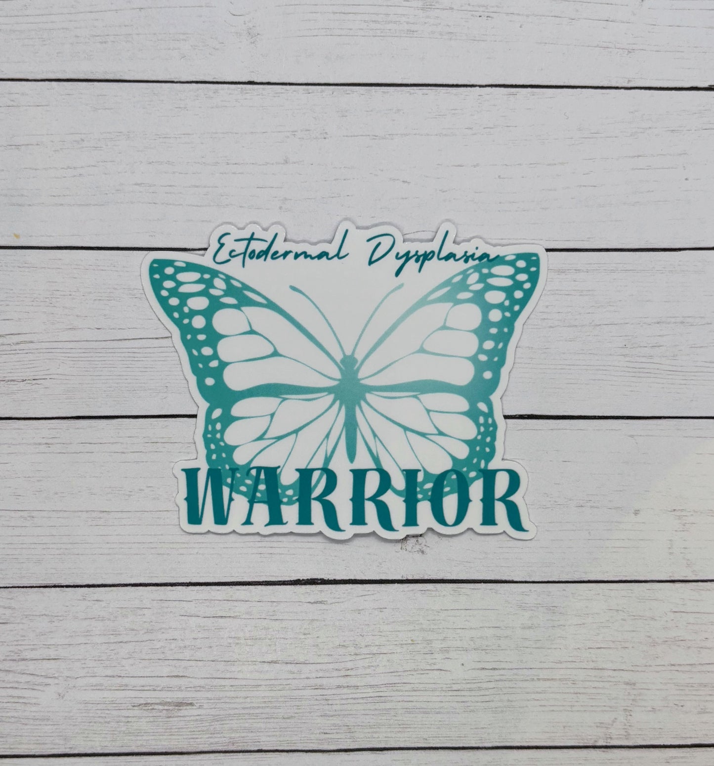 Ectodermal Dysplasia Warrior Butterfly Sticker