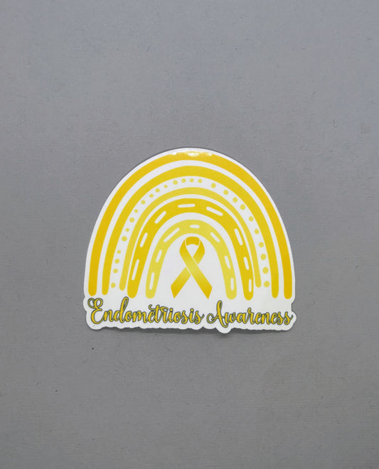 Endometriosis Awareness Rainbow Sticker