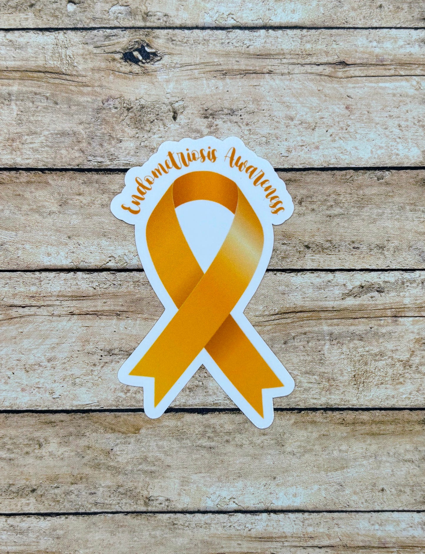 Endometriosis Awareness Ribbon Sticker