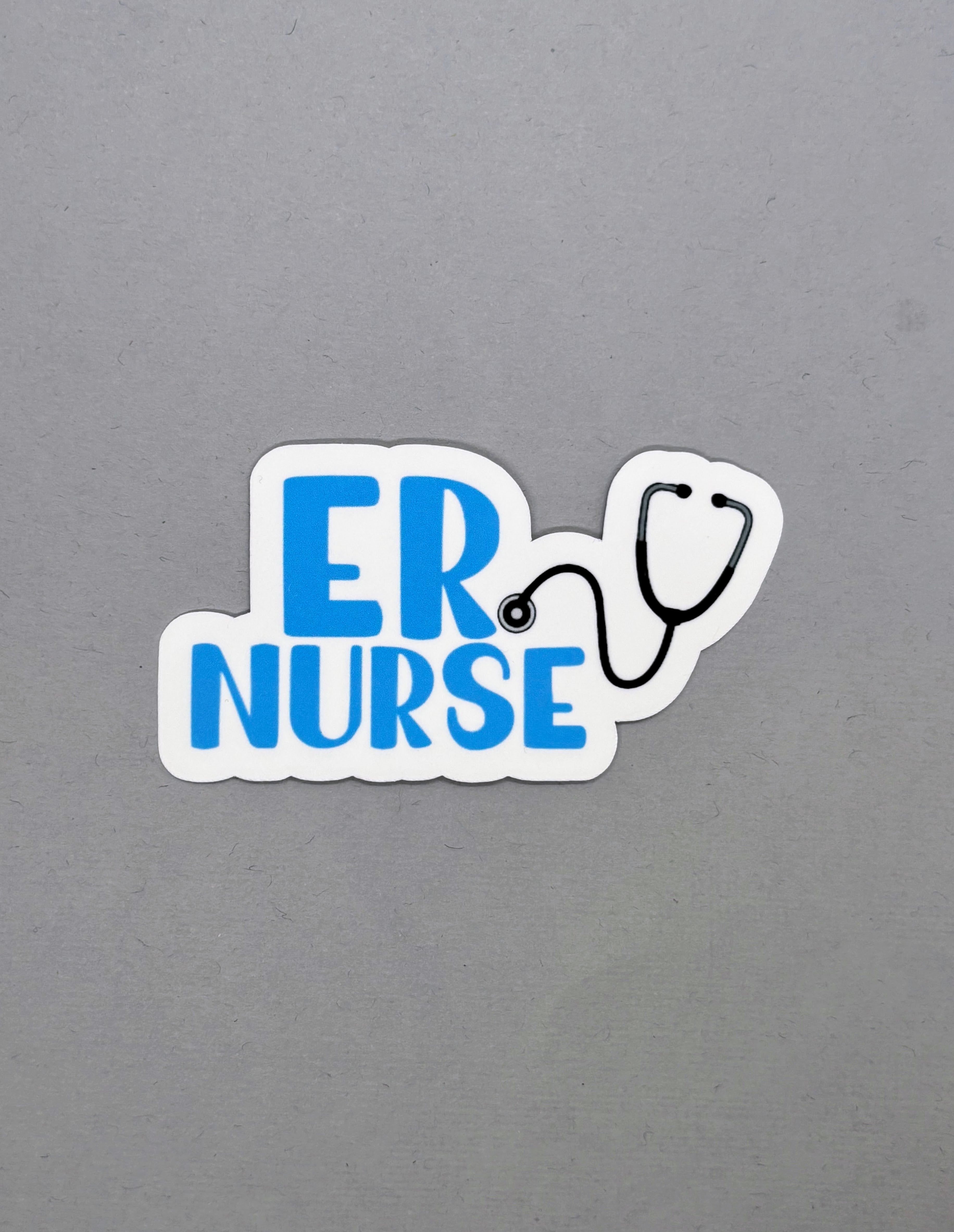 ER Nurse Sticker – Made with Monday