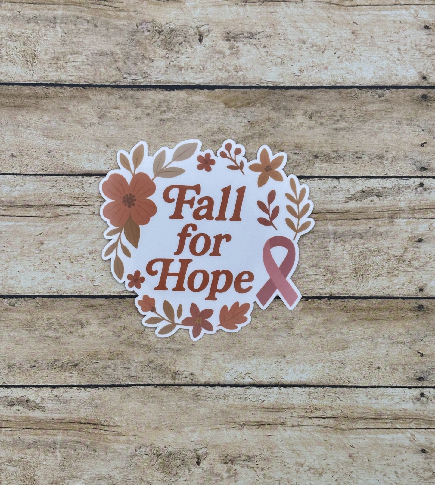 Fall For Hope Breast Cancer Awareness Sticker