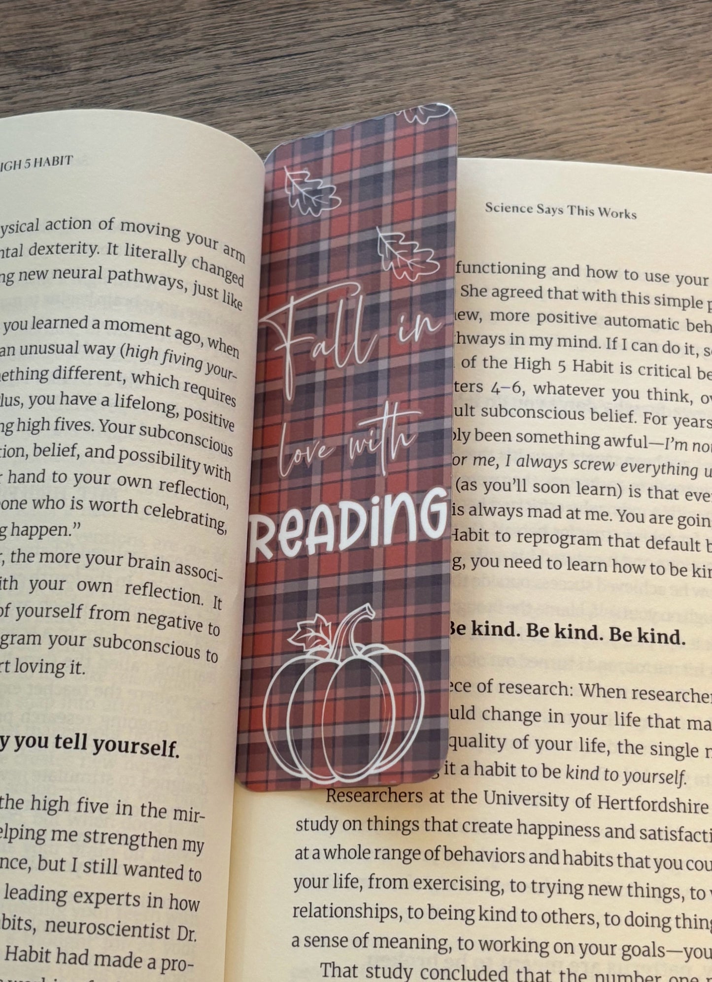 Fall in Love with Reading Bookmark