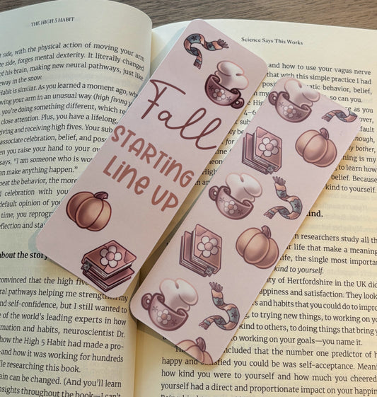 Fall Starting Line Up Bookmark