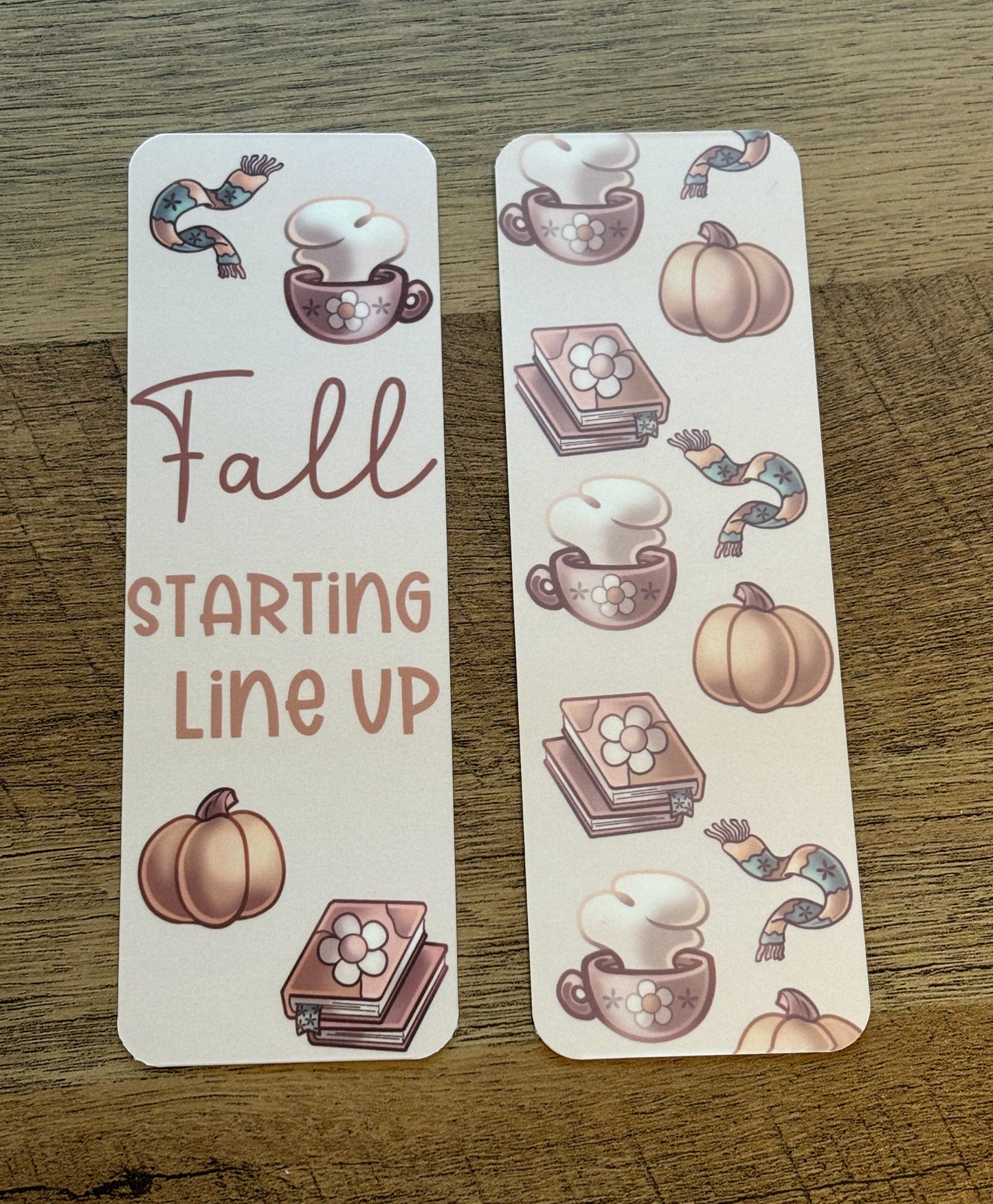 Fall Starting Line Up Bookmark