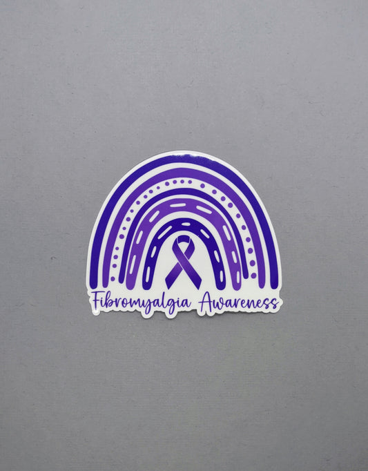 Fibromyalgia Awareness Rainbow Sticker