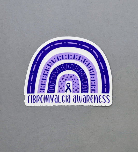 Fibromyalgia Awareness Rainbow Sticker