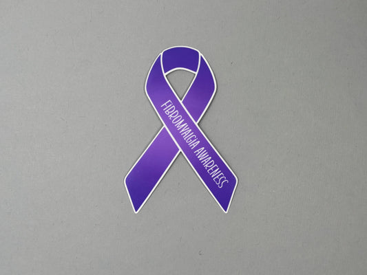Fibromyalgia Awareness Ribbon Sticker
