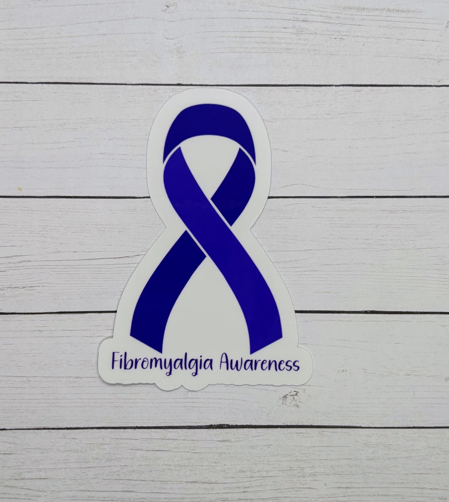 Fibromyalgia Awareness Ribbon Sticker