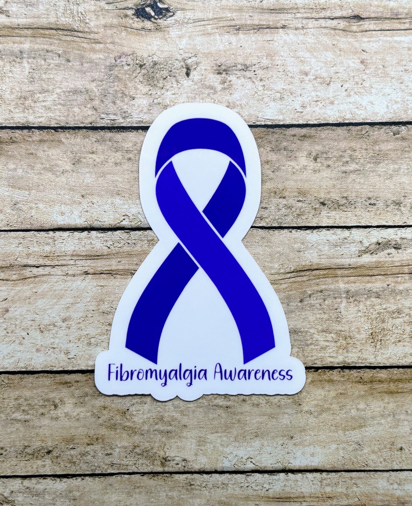 Fibromyalgia Awareness Ribbon Sticker