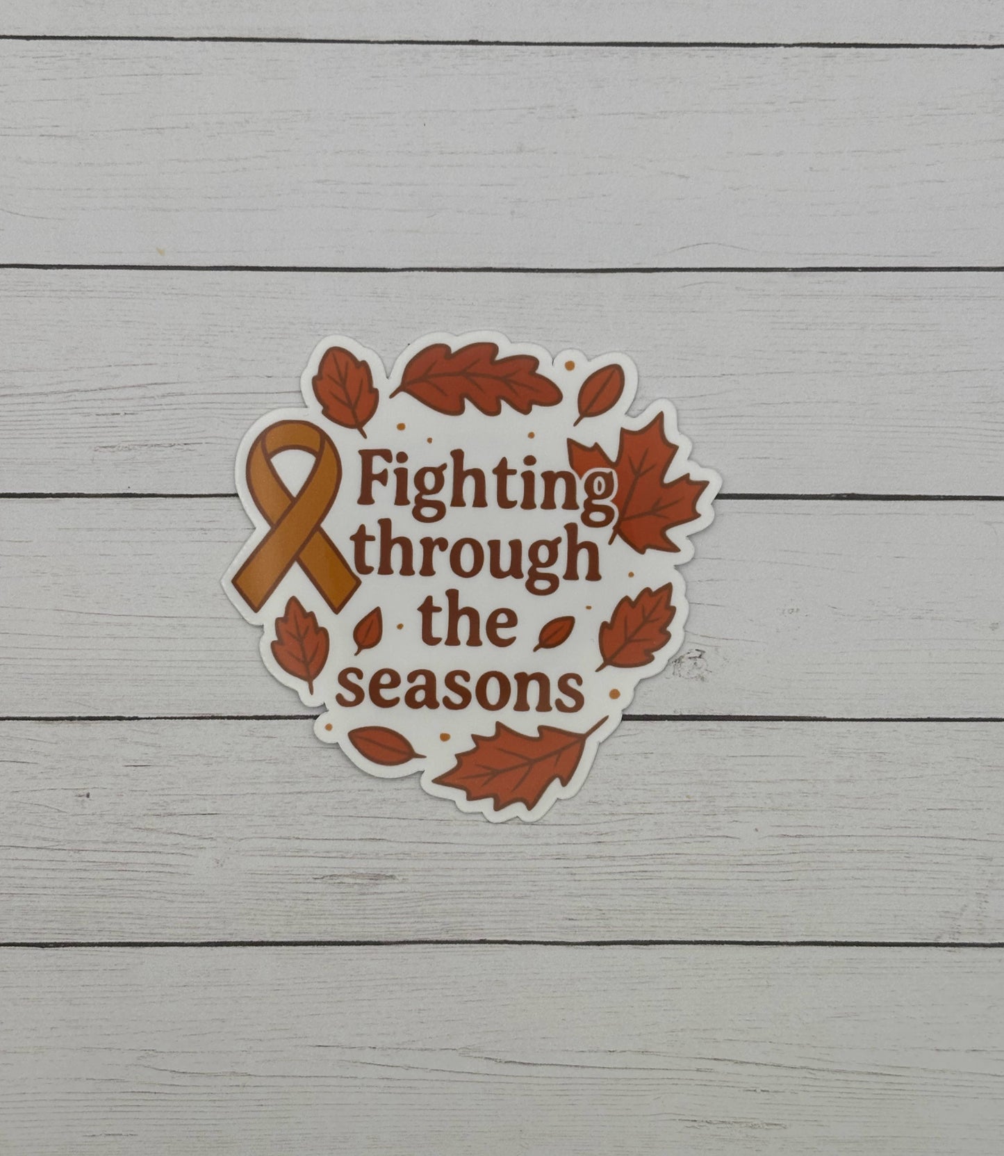 Fighting Through the Seasons Awareness Sticker